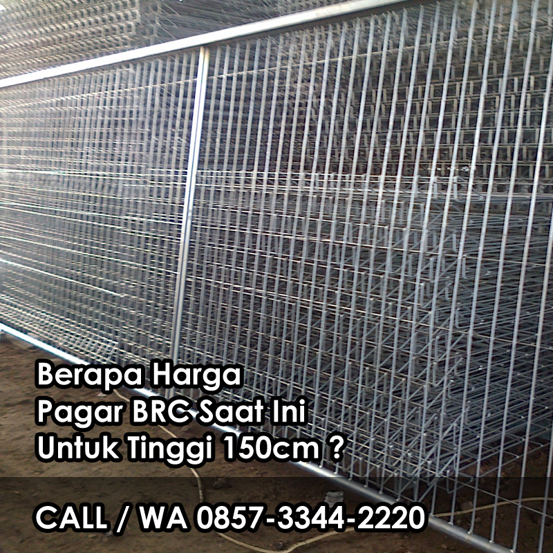 Harga Pagar BRC Tinggi 150 cm Galvanis - CV Graha Sukses Mandiri Surabaya